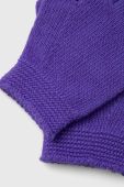 Дитячі вовняні рукавички United Colors of Benetton колір фіолетовий (3467267)