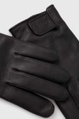 Шкіряні рукавички BOSS чоловічі колір чорний (3602465)