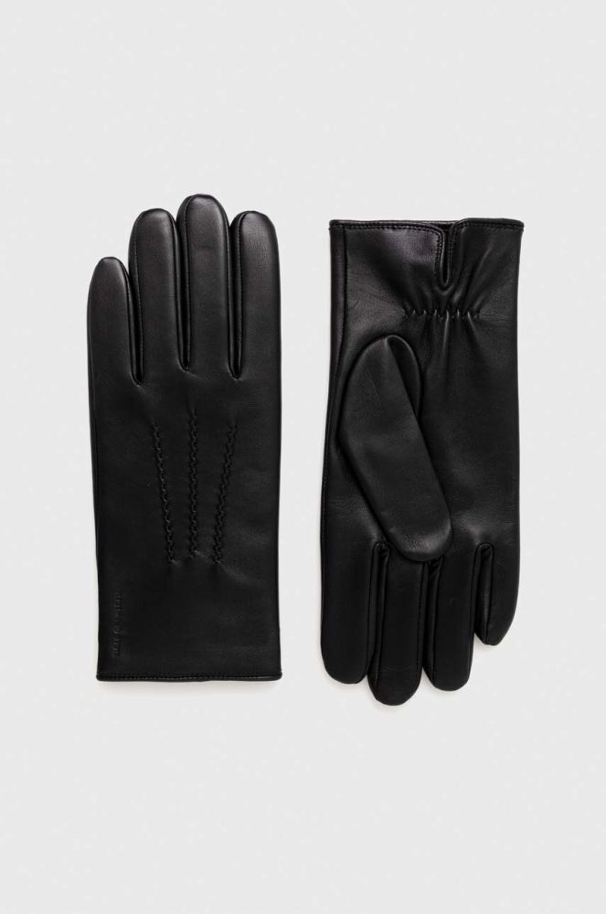 Шкіряні рукавички Tiger Of Sweden чоловічі колір чорний (3618385)