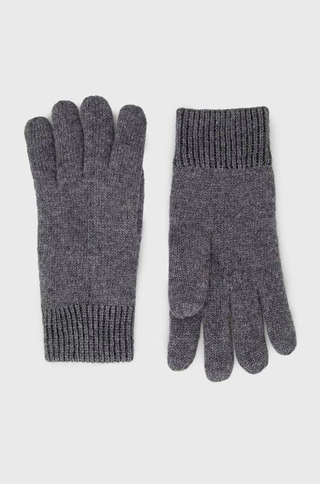 Вовняні рукавички Barbour Carlton колір сірий