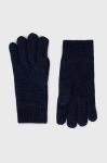 Вовняні рукавички Barbour Carlton колір синій