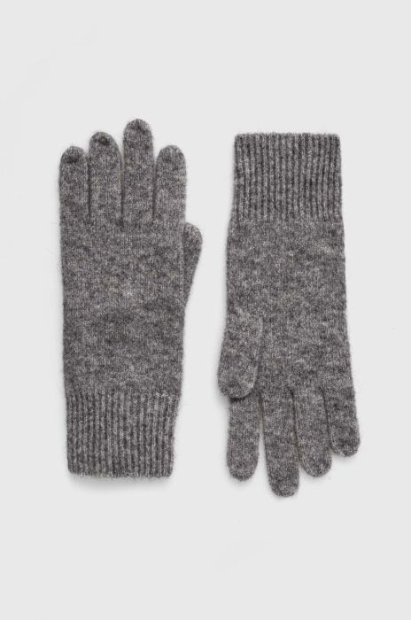 Рукавички з домішкою вовни United Colors of Benetton колір сірий