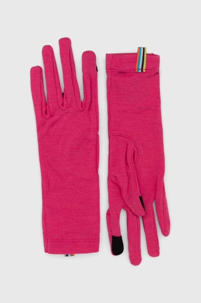 Рукавички Smartwool Thermal Merino колір рожевий