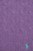 Вовняний шарф Polo Ralph Lauren колір фіолетовий однотонний (3474347)