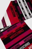 Вовняний шарф Moschino колір фіолетовий візерунок