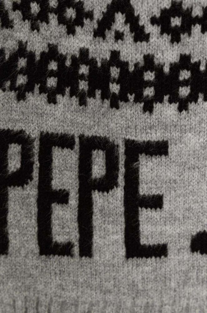 Шарф Pepe Jeans жіночий колір сірий візерунок (3486411) фото 2