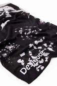 Шарф Desigual жіночий колір чорний візерунок (3482461)