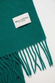 Вовняний шарф Marc O'Polo колір зелений однотонний (3474350)