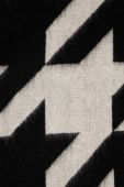 Вовняний шарф AllSaints колір чорний візерунок (3683835)
