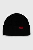 Шапка і шарф HUGO колір чорний