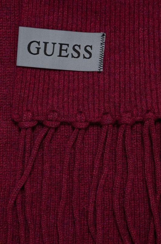 Шарф з домішкою вовни Guess колір фіолетовий однотонний (3593549) фото 2