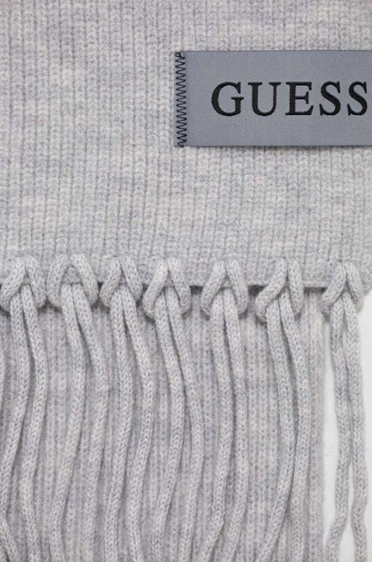 Шарф з домішкою вовни Guess колір сірий однотонний (3593550) фото 2