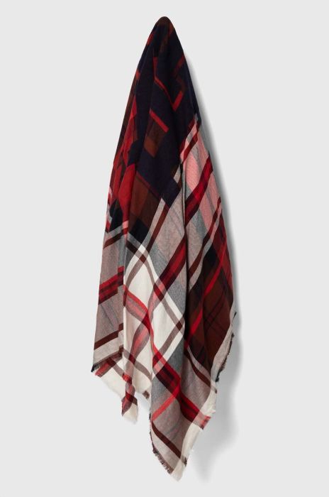 Хустка Tommy Hilfiger жіноча колір бордовий візерунок