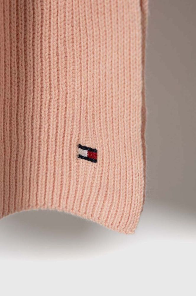 Шарф з домішкою кашеміру Tommy Hilfiger колір рожевий однотонний (3471165) фото 2