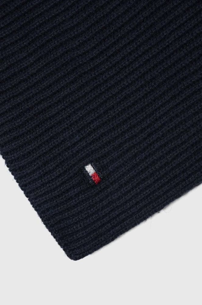 Шарф з домішкою кашеміру Tommy Hilfiger колір синій однотонний (3471164) фото 2