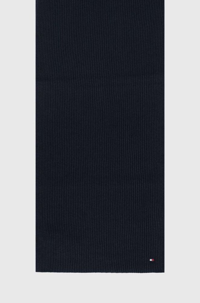 Шарф з домішкою кашеміру Tommy Hilfiger колір синій однотонний (3471164) фото 3