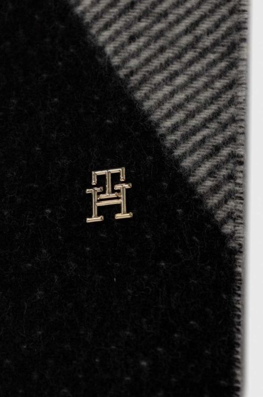 Вовняний шарф Tommy Hilfiger колір сірий візерунок (3605991) фото 2