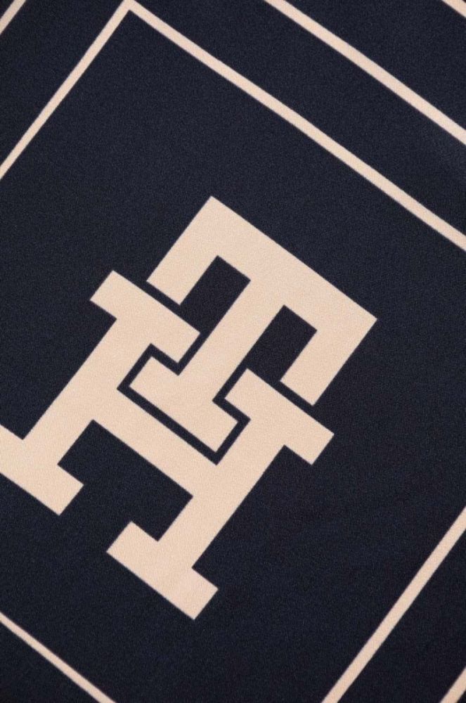 Шовкова хустка на шию Tommy Hilfiger колір синій візерунок (3474377) фото 3