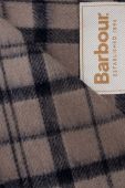 Шарф і рукавички Barbour колір бежевий візерунок