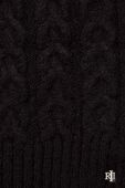 Шарф з домішкою вовни Lauren Ralph Lauren колір чорний однотонний (3591624)