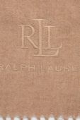 Вовняний шарф Lauren Ralph Lauren колір бежевий однотонний