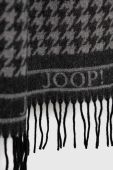Вовняна шаль Joop! колір сірий візерунок