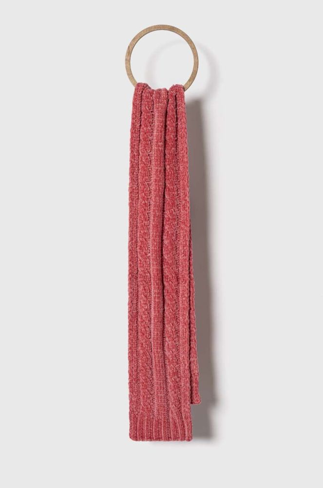 Дитячий шарф United Colors of Benetton колір рожевий однотонний (3593556)