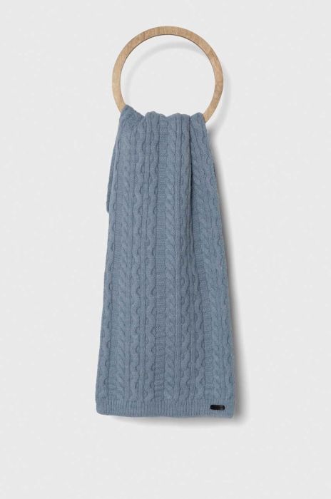 Шарф Pepe Jeans однотонний колір блакитний