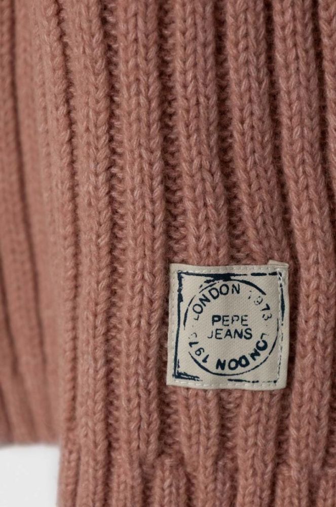 Шарф Pepe Jeans колір рожевий меланж фото 2