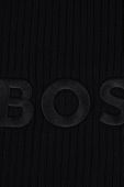 Дитячий бавовняний шарф BOSS колір чорний з аплікацією (3446983)