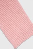 Дитячий вовняний шарф United Colors of Benetton колір рожевий однотонний