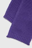 Дитячий вовняний шарф United Colors of Benetton колір фіолетовий однотонний