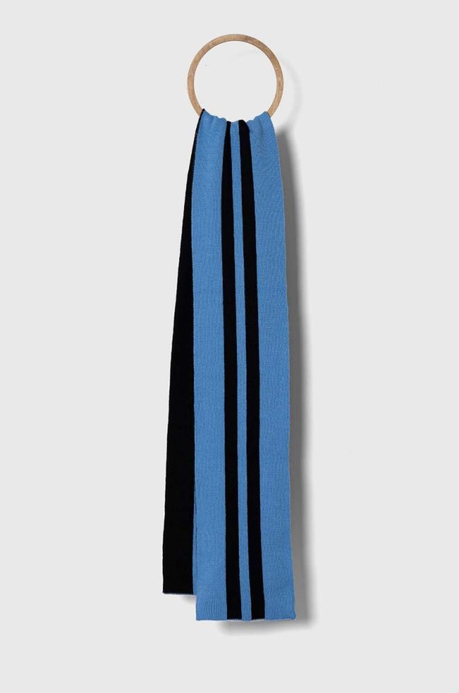 Дитячий шарф United Colors of Benetton візерунок колір блакитний (3633262)