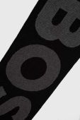 Шарф з домішкою вовни BOSS колір чорний візерунок (3379561)