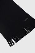 Вовняний шарф BOSS колір чорний однотонний (3360210)
