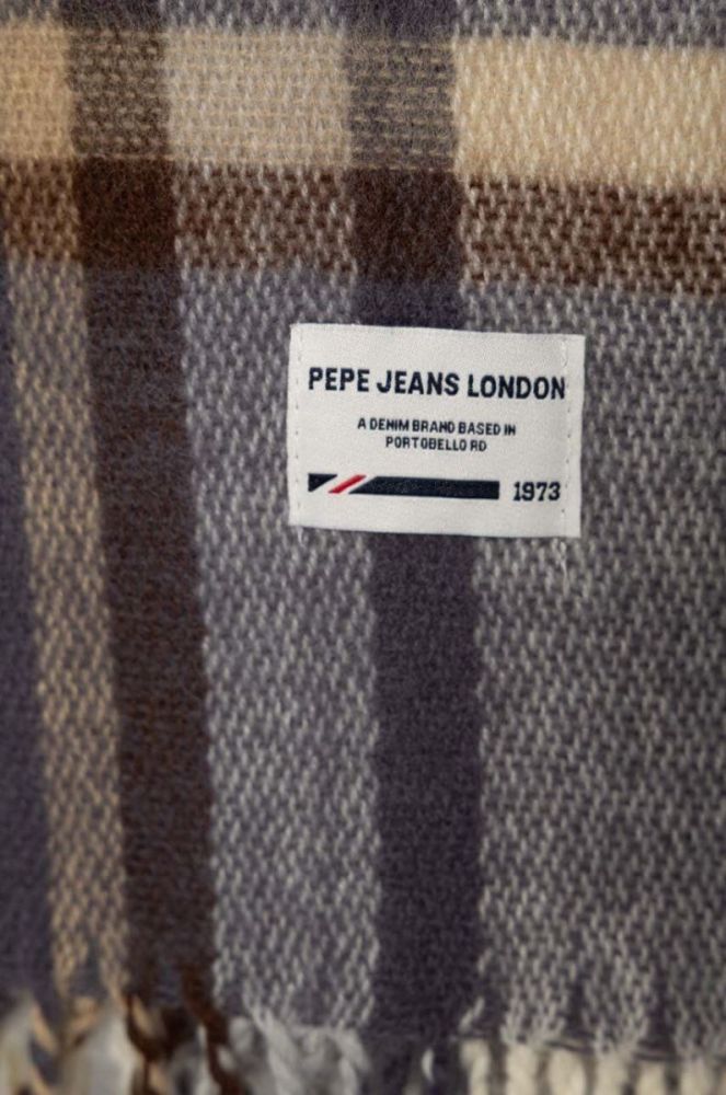 Шарф Pepe Jeans чоловічий візерунок колір барвистий фото 2