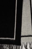 Вовняний шарф AllSaints колір чорний візерунок (3683842)