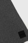 Шапка та шарф з домішкою вовни BOSS колір сірий
