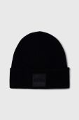 Шапка та шарф з домішкою вовни BOSS колір чорний (3558304)