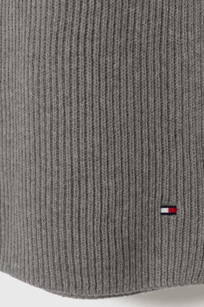 Шарф з домішкою кашеміру Tommy Hilfiger колір сірий однотонний (3421541) фото 2