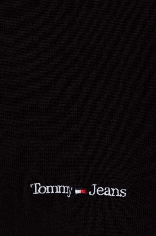 Шарф Tommy Jeans чоловічий колір чорний з принтом фото 2