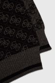 Шарф Guess чоловічий колір чорний візерунок (3588645)
