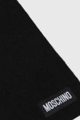 Кашеміровий шарф Moschino колір чорний меланж
