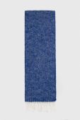 Шарф з домішкою вовни United Colors of Benetton візерунок колір блакитний (3625765)