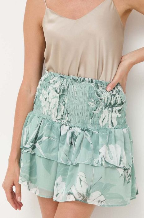Спідниця Guess колір зелений mini розкльошена (3381629)