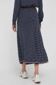 Спідниця Tommy Hilfiger колір синій midi розкльошена (3348727)