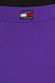 Спідниця Tommy Jeans колір фіолетовий midi пряма