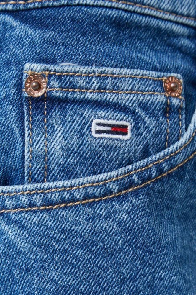 Джинсова спідниця Tommy Jeans mini олівець колір блакитний (3375254) фото 4