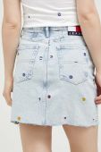 Джинсова спідниця Tommy Jeans mini пряма колір блакитний (3330239)