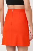 Спідниця BOSS колір помаранчевий mini пряма